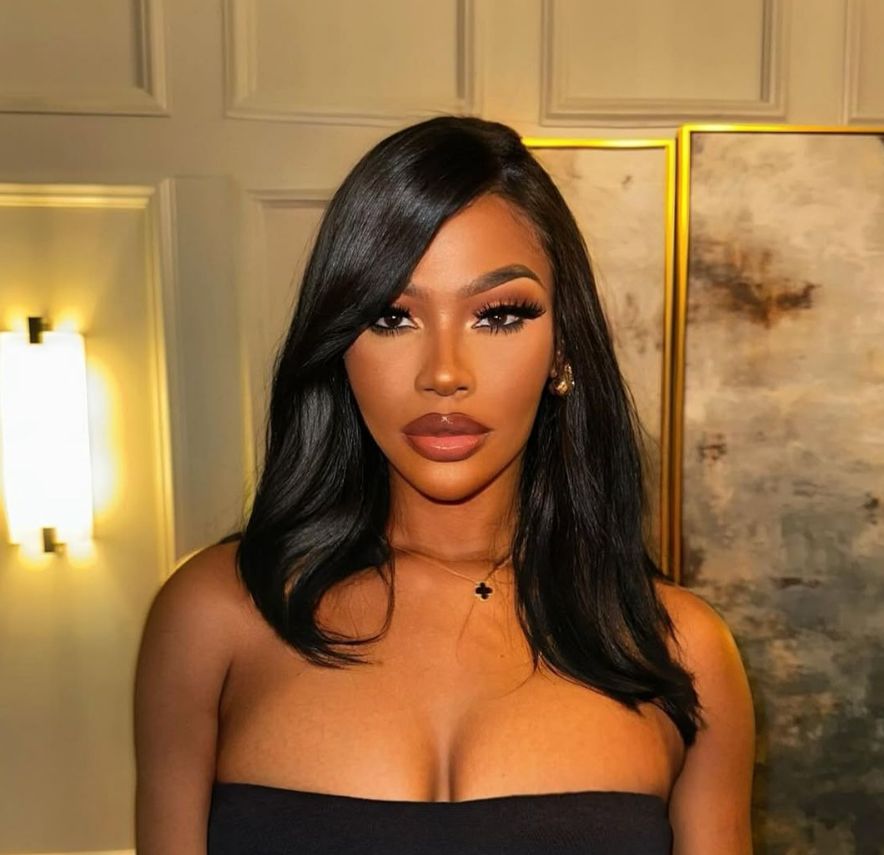 Layered Curtain Bangs Face Framing 6 X 6 Glueless Wig Human Hair HD Lace Loose Body Wave Lace Front Wigs